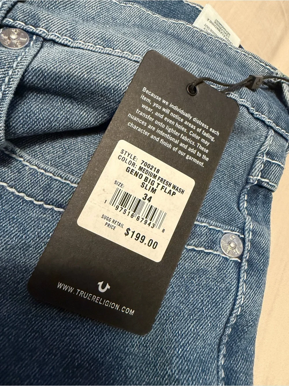 True Religion Men's Relaxed Slim Jeans
